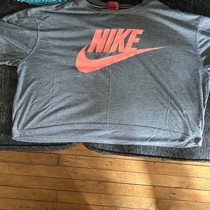 Grey Nike crop top